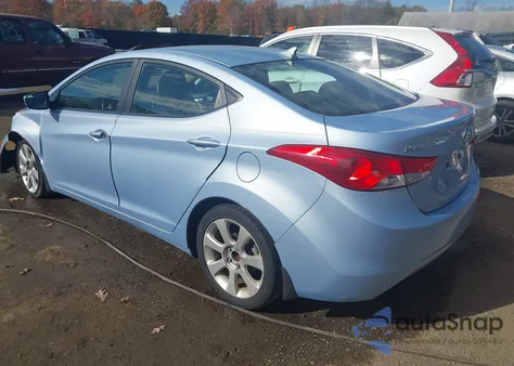 2013 Hyundai Elantra Limited z USA, uszkodzony, nr VIN KMHDH4AE2DU536406